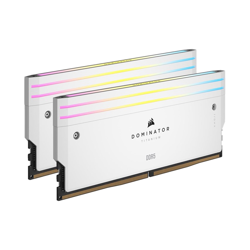Ram desktop Corsair DOMINATOR TITANIUM RGB White 96GB (2x48GB) DDR5 6600MHz (CMP96GX5M2B6600C32W)