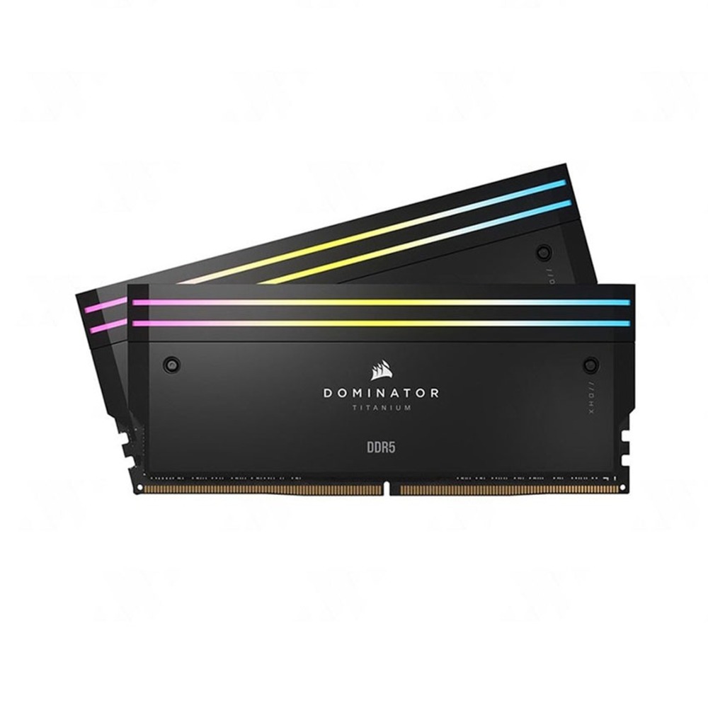 Ram desktop Corsair DOMINATOR TITANIUM RGB Black 64GB (2x32GB) DDR5 6000MHz (CMP64GX5M2B6000C30)