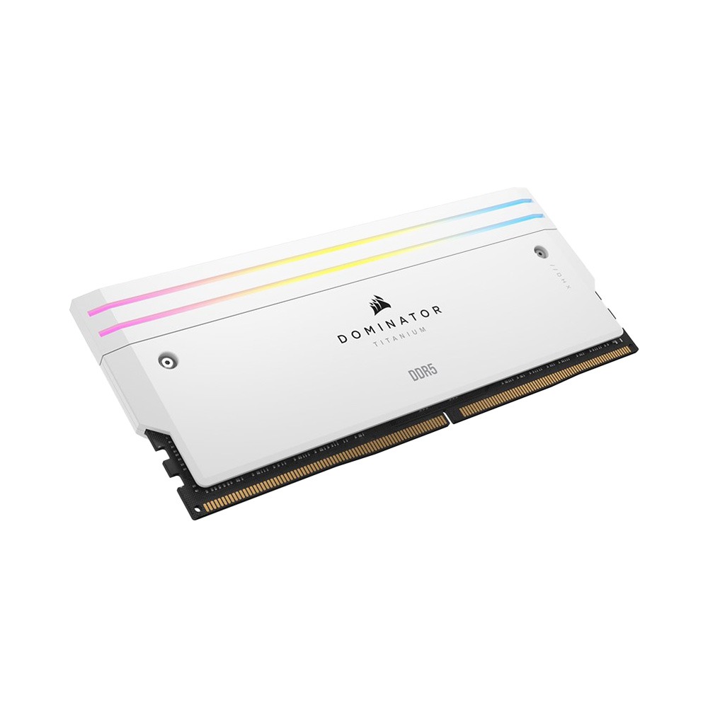 Ram desktop Corsair DOMINATOR TITANIUM RGB White 32GB (2x16GB) DDR5 6000MHz (CMP32GX5M2B6000C30W)