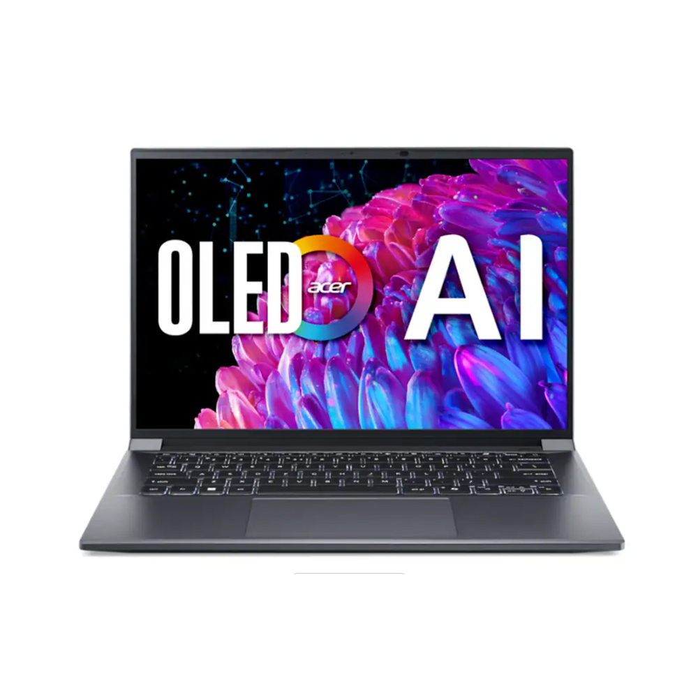 Laptop Acer Swift X 14 OLED SFX14 72G 79UW (Ultra 7 155H/ 32GB/ 1TB SSD/ RTX 4070 8GB/ 14 inch 2.8K/ Win11/ Gray/ Vỏ nhôm/ 2Y)