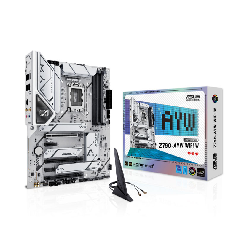 Mainboard Asus Z790-AYW WIFI W (Intel Z790/ Socket 1700/ ATX/ 4 khe ram/ DDR5/ 2.5 Gigabit LAN)