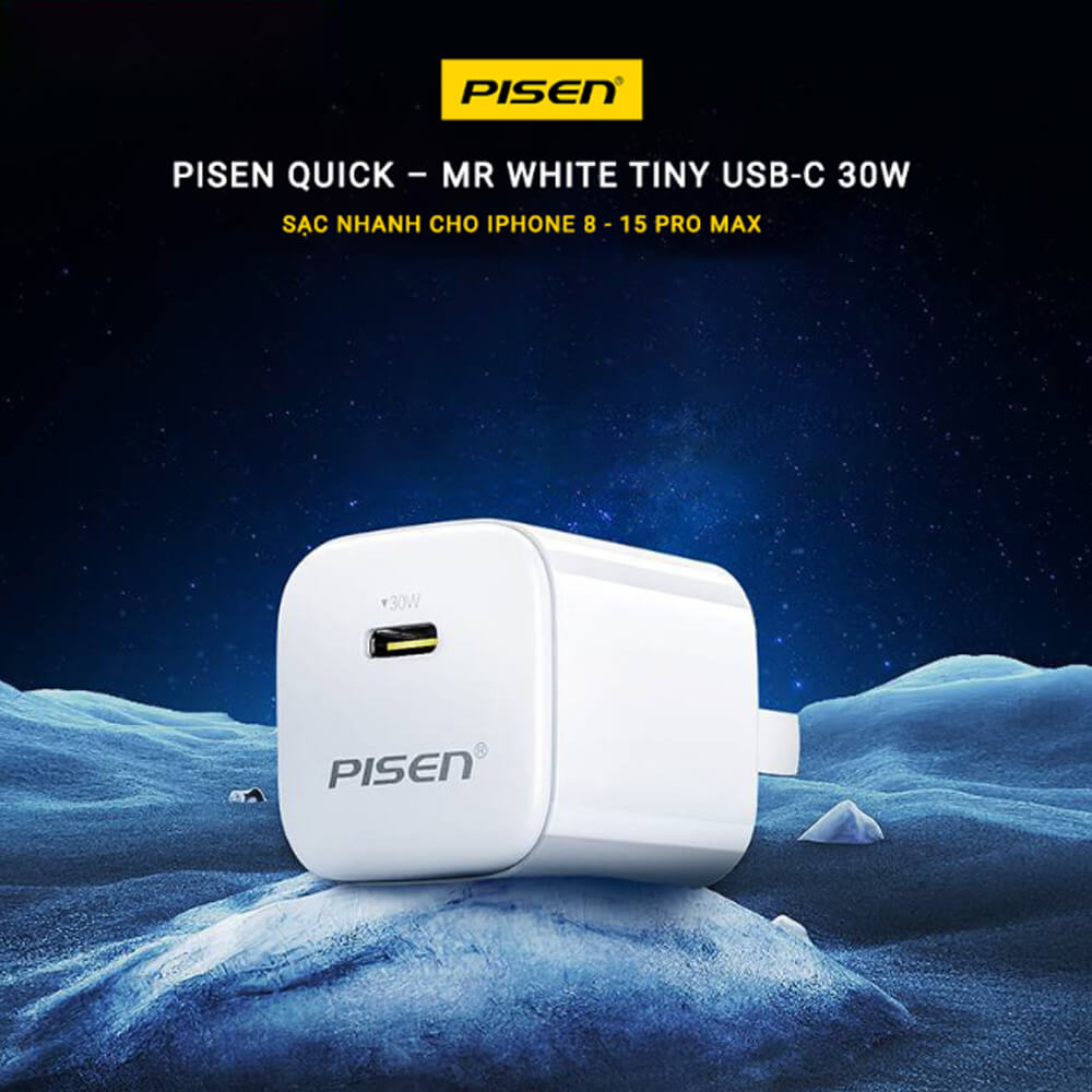 Củ sạc Pisen type C 30W TS-C175
