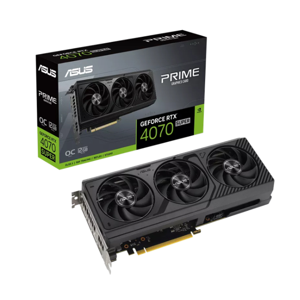 Cạc màn hình Asus Prime GeForce RTX 4070 SUPER 12GB (GDDR6X/ 192 bit)