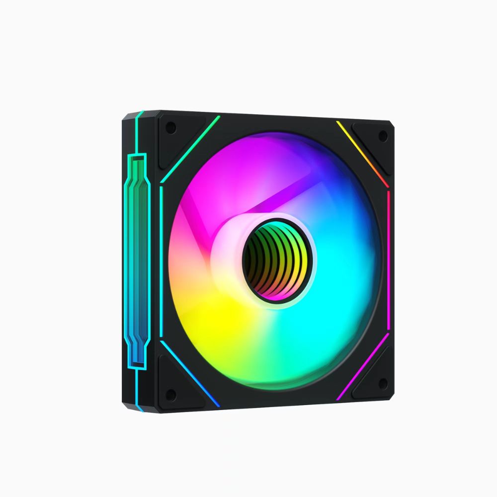 Quạt case KENOO ESPORT RGB INF1 - V1 (Gió xuôi) - Màu Đen