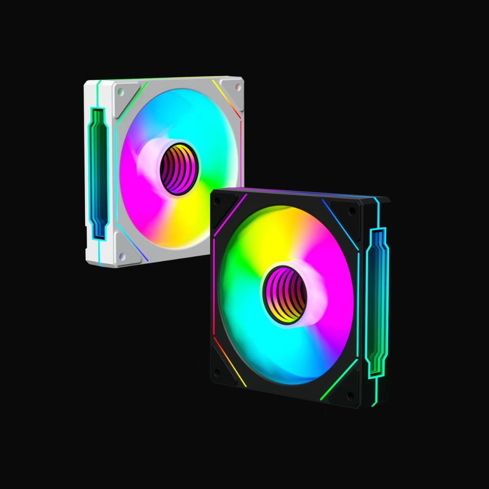 Quạt case KENOO ESPORT RGB INF1 - V1 (Gió xuôi) - Màu Đen