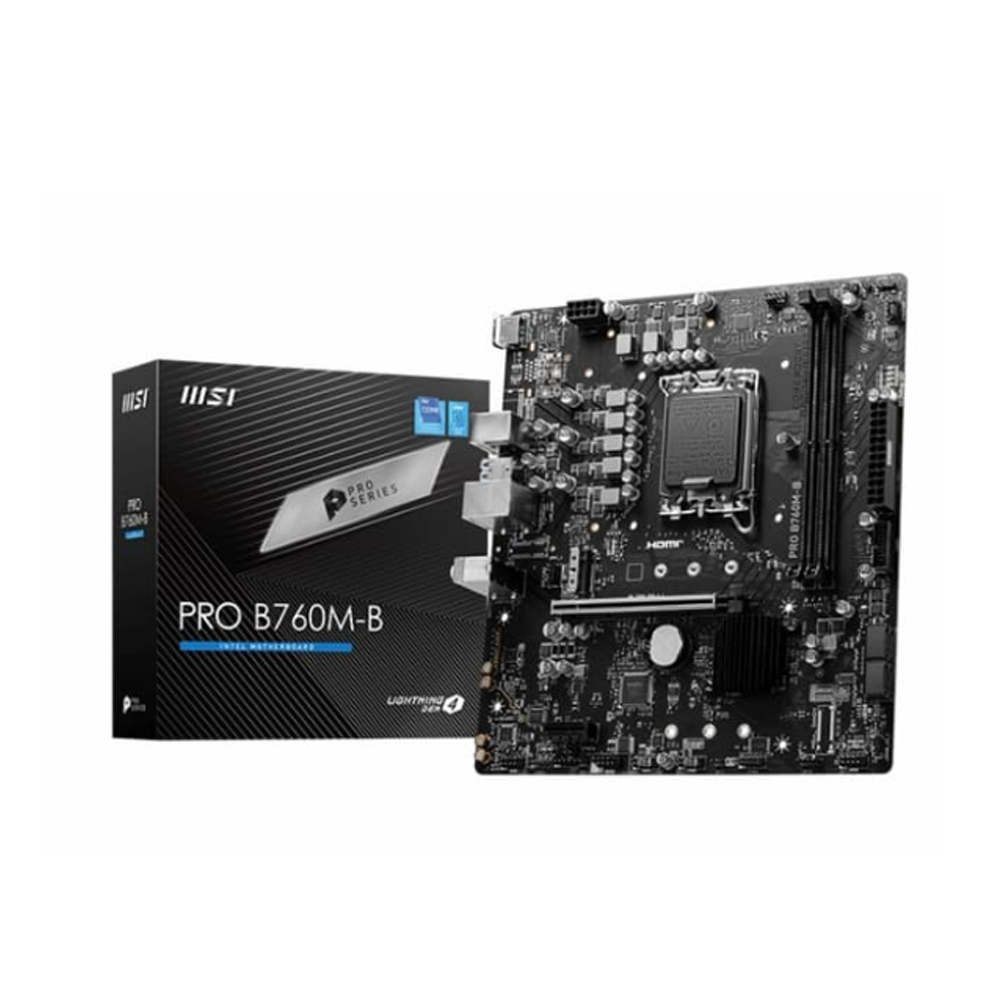 Mainboard MSI PRO B760M-B DDR4 (Intel B760/ Socket 1700/ M-ATX)
