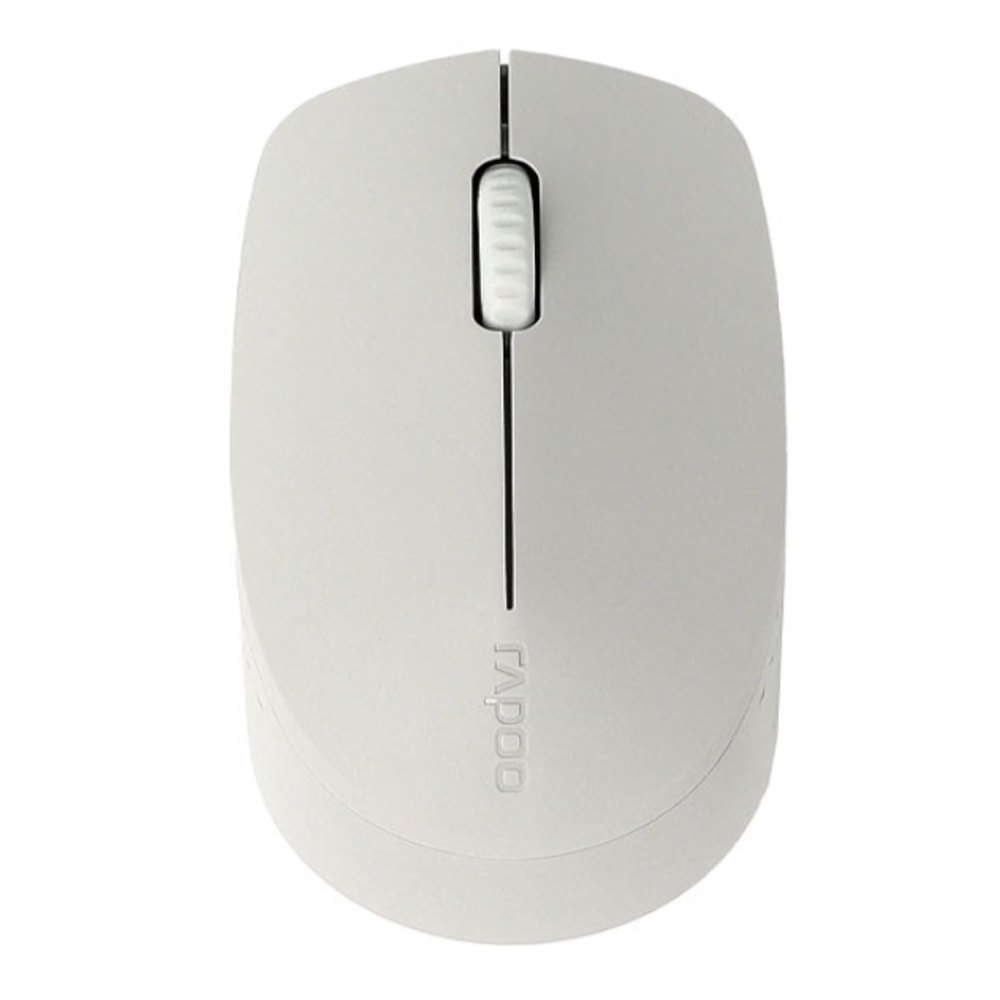 Chuột không dây Rapoo M100 Silent - Xám trắng (Bluetooth/Wireless)