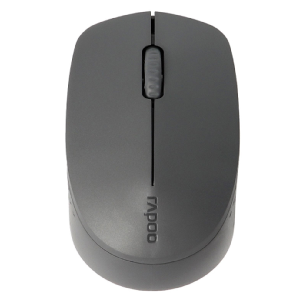 Chuột không dây Rapoo M100 Silent - Xám đen (Bluetooth/Wireless)