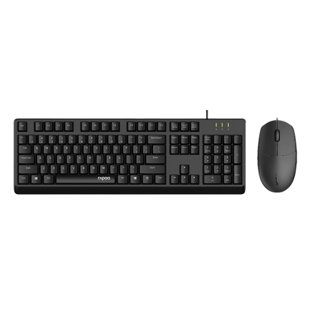 Bộ bàn phím chuột Rapoo X125SE (Đen)