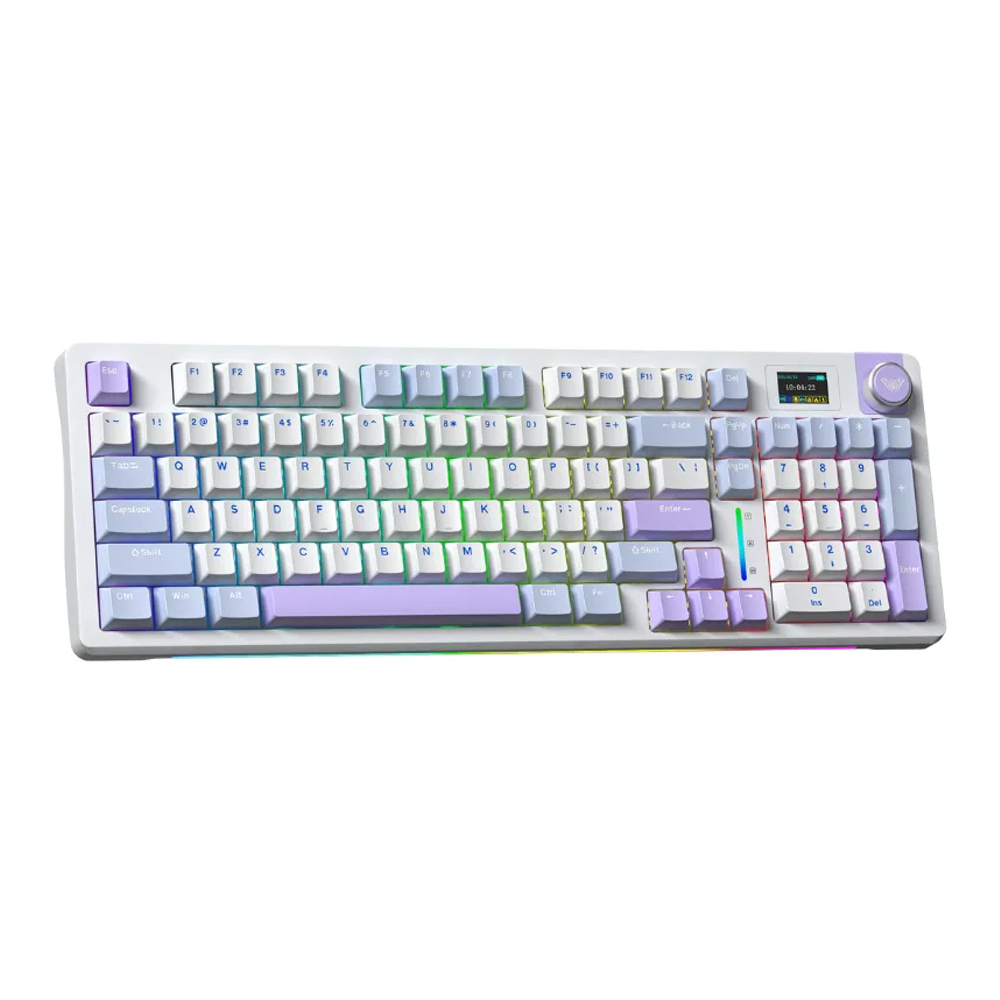 Bàn phím cơ Aula 3 MODE S98 PRO Xanh dương + trắng + tím Nimbus V3 switch