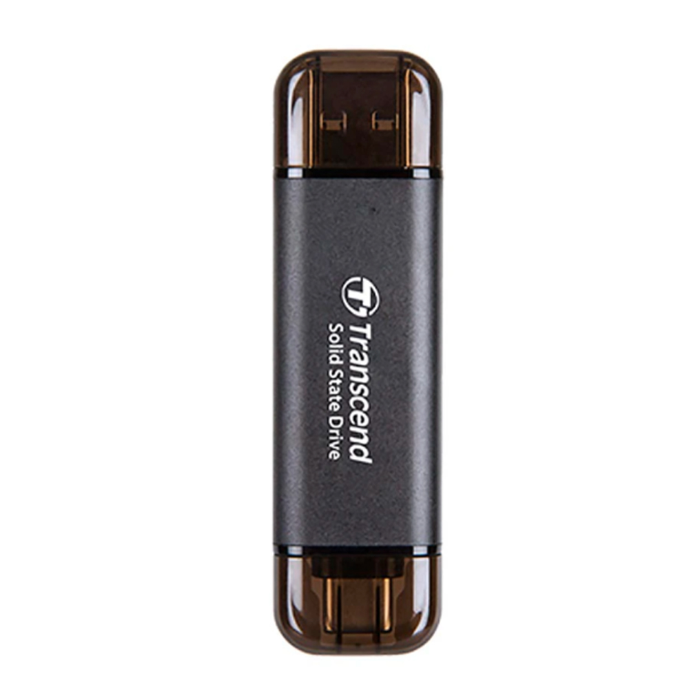 Ổ cứng di động SSD Transcend 128Gb TS128GESD310C (Type-C và USB3.2/ 1050MB/s/ 700Mb/s/ Đen)