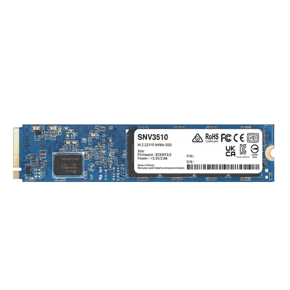 Ổ cứng NAS Synology SSD 400Gb SNV3510-400G (NVMe PCIe/ Gen4x4 M2.2280/ 3000MB/s/ 750MB/s)