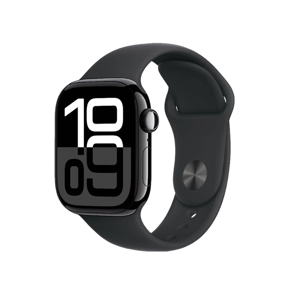 Đồng hồ thông minh Apple Watch Series 10 MWWE3SA/A (42mm/ Wifi, GPS, Bluetooth 5.3/ Viền Nhôm/ Dây Sport Band/ Black/ S/M)