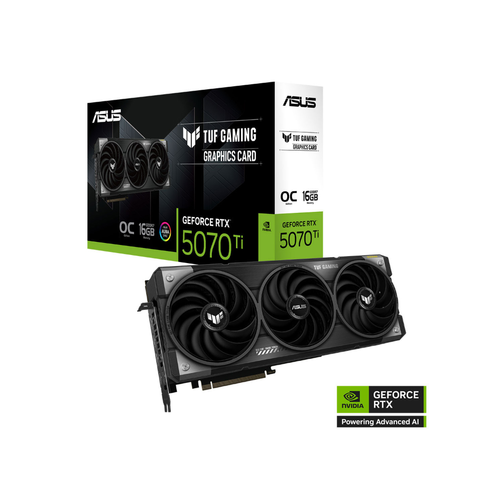 Cạc màn hình Asus TUF Gaming GeForce RTX 5070 Ti 16GB OC Edition (GDDR7/ 256 bit)