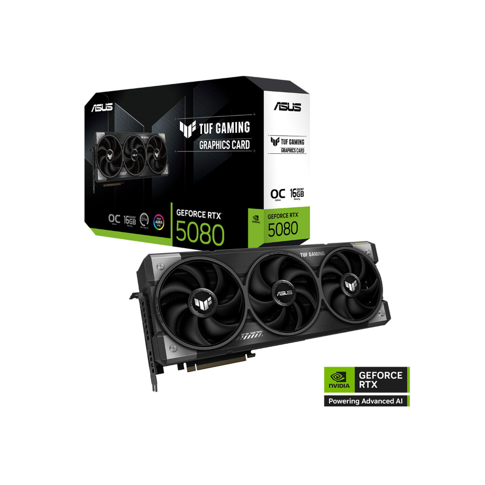 Cạc màn hình Asus TUF Gaming GeForce RTX 5080 16GB OC Edition (GDDR7/ 256 bit)