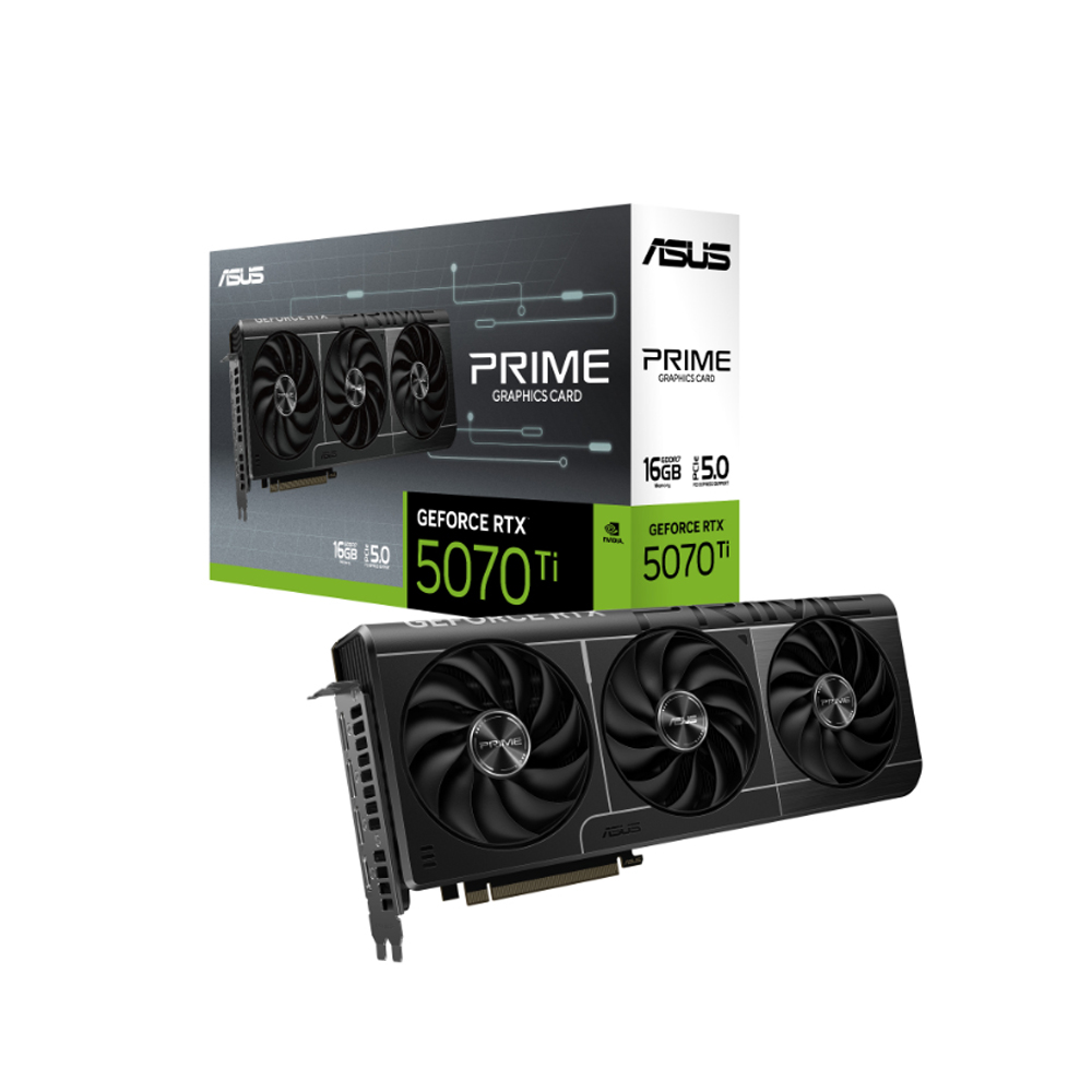 Cạc màn hình Asus Prime GeForce RTX 5070 Ti 16GB (GDDR7/ 256 bit)