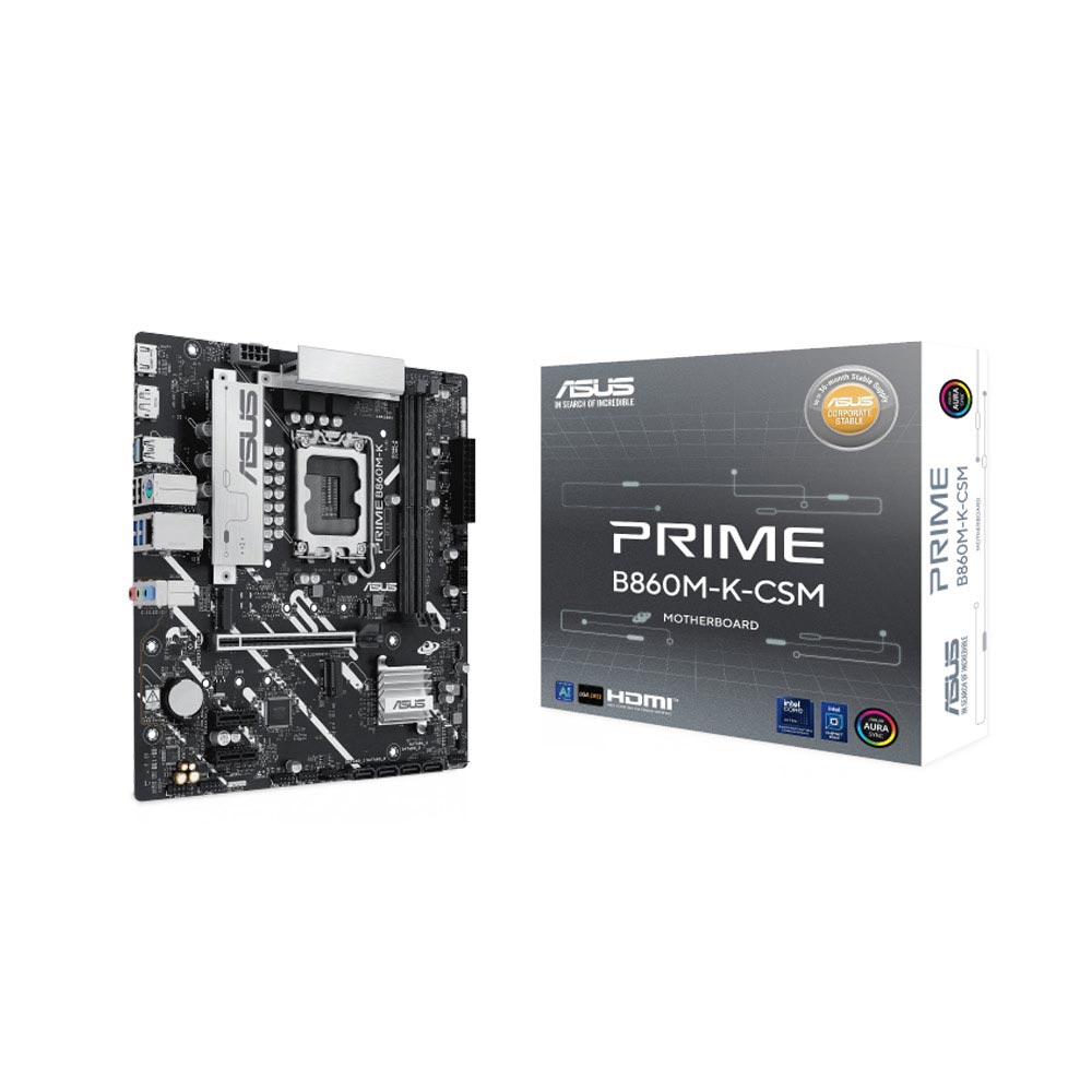 Mainboard Asus Prime B860M-K-CSM (Intel B860/ Socket 1851/ M-ATX/ 2 khe ram)