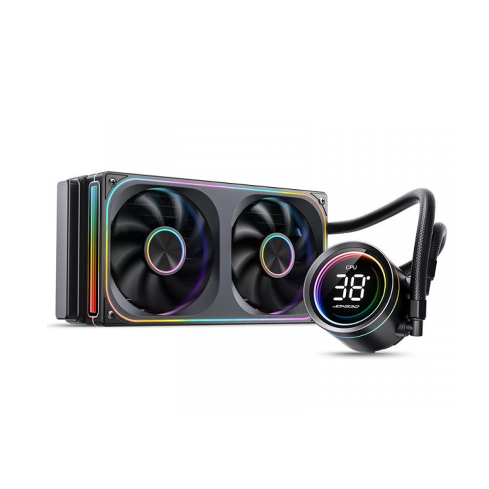 Tản nhiệt nước AIO JONSBO TH-240 Black (ARGB, Hiển Thị Nhiệt Độ)
