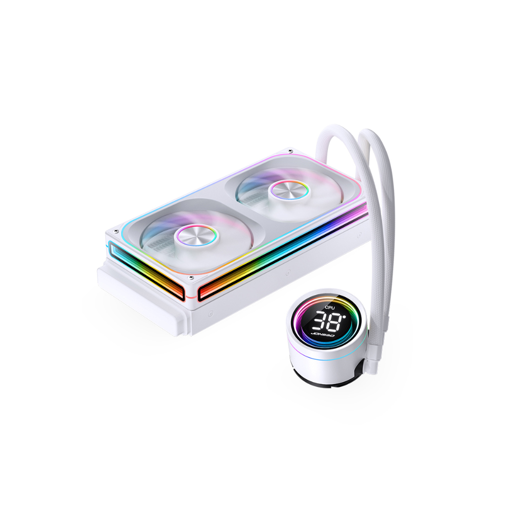 Tản nhiệt nước AIO JONSBO TH-240 White (ARGB, Hiển Thị Nhiệt Độ)