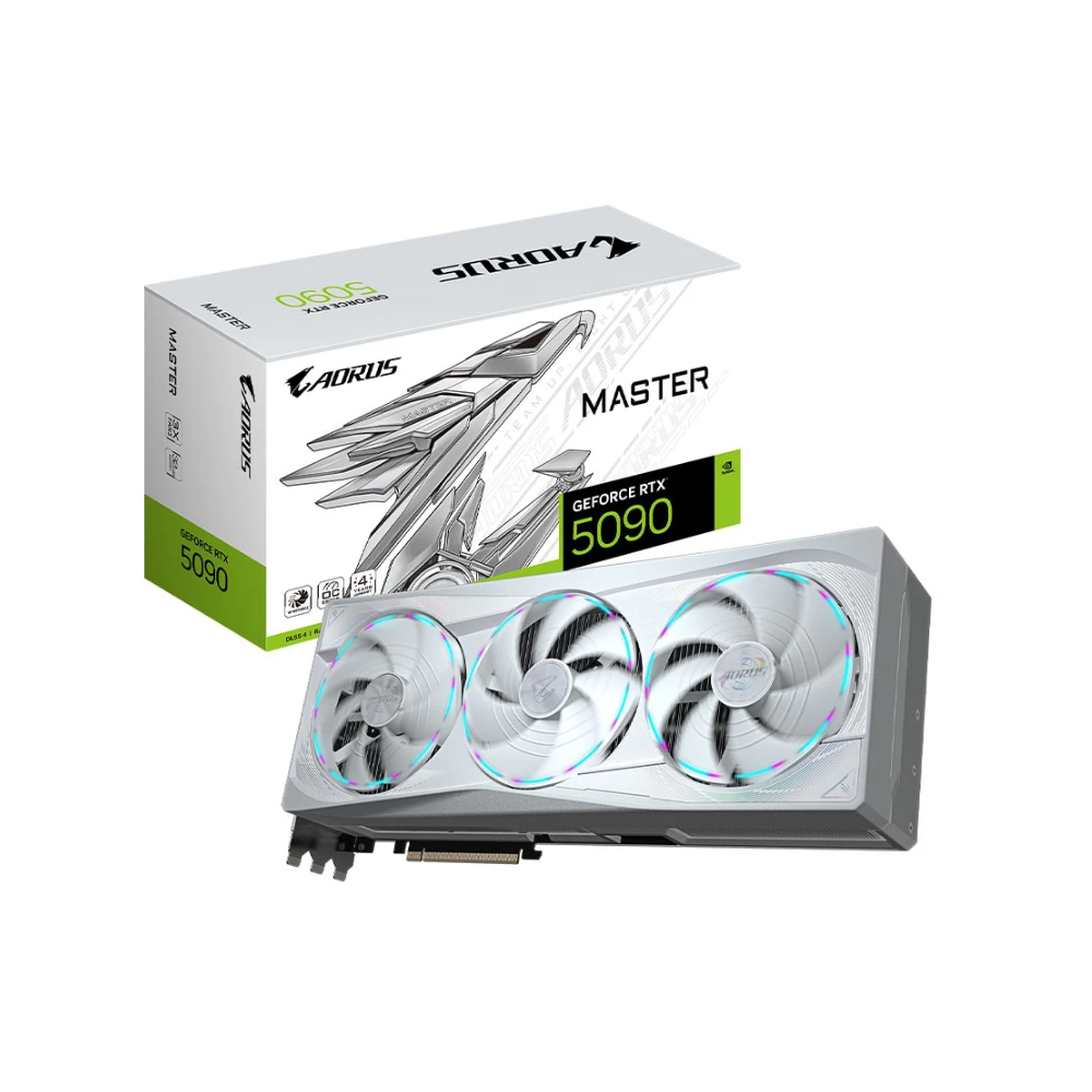 Cạc màn hình Gigabyte AORUS GeForce RTX 5090 MASTER ICE 32G (N5090AORUSM ICE-32GD)