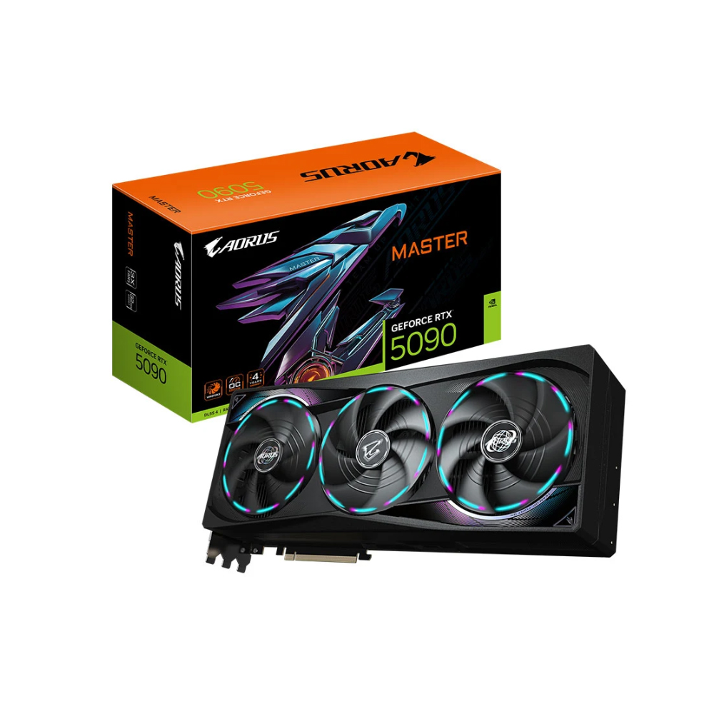 Cạc màn hình Gigabyte AORUS GeForce RTX 5090 MASTER 32G (N5090AORUS M-32GD)