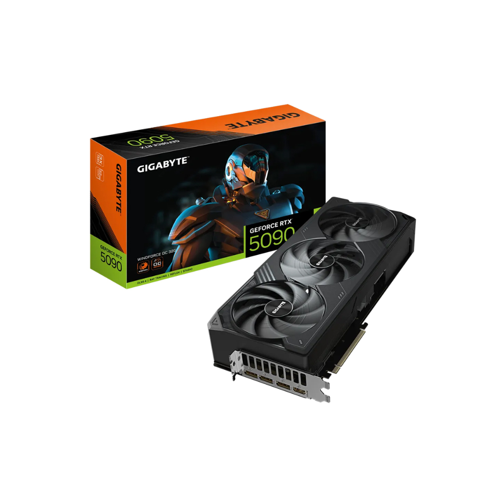 Cạc màn hình Gigabyte GeForce RTX 5090 WINDFORCE OC 32G (N5090WF3OC-32GD)