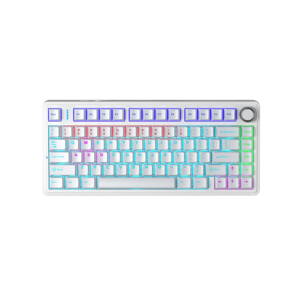 Bàn phím cơ Aula F75 Trắng Red Switch