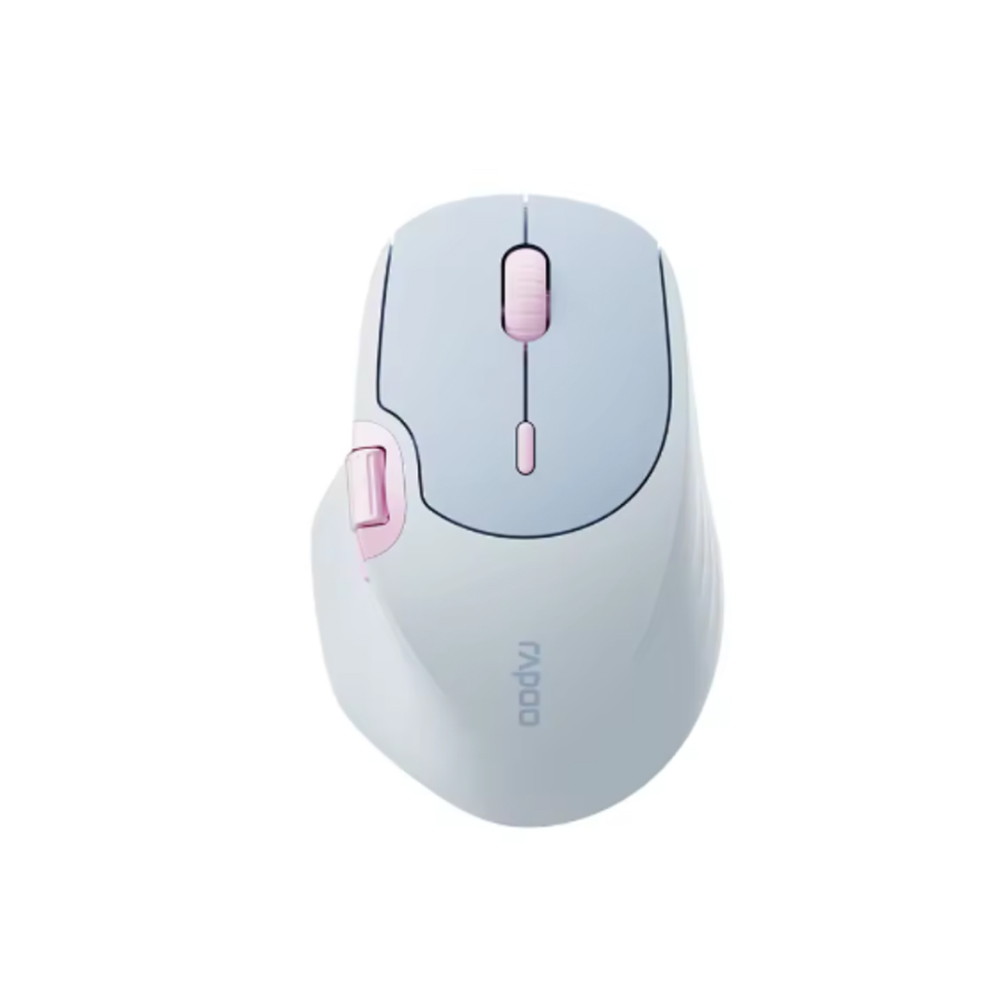 Chuột không dây Rapoo MT560 Silent - Xanh lam (Bluetooth/Wireless/ Pin sạc)