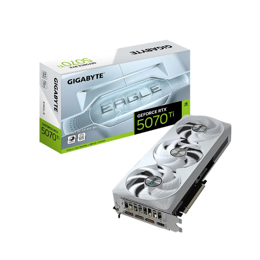 Cạc màn hình Gigabyte GeForce RTX 5070 Ti EAGLE OC ICE SFF 16G (GDDR7/ 256 bit)