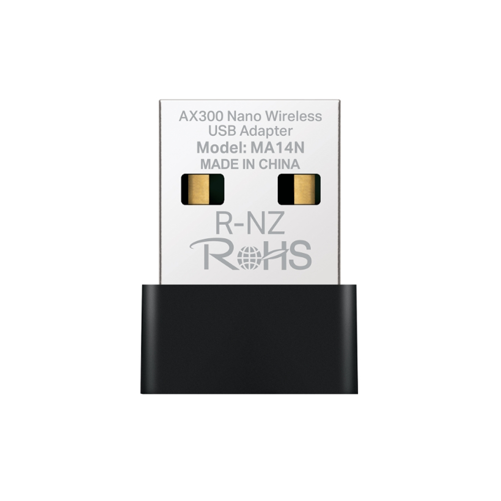 Cạc mạng không dây Mercusys USB MA14N (Chuẩn AX/ AX300Mbps/ Ăng-ten ngầm)
