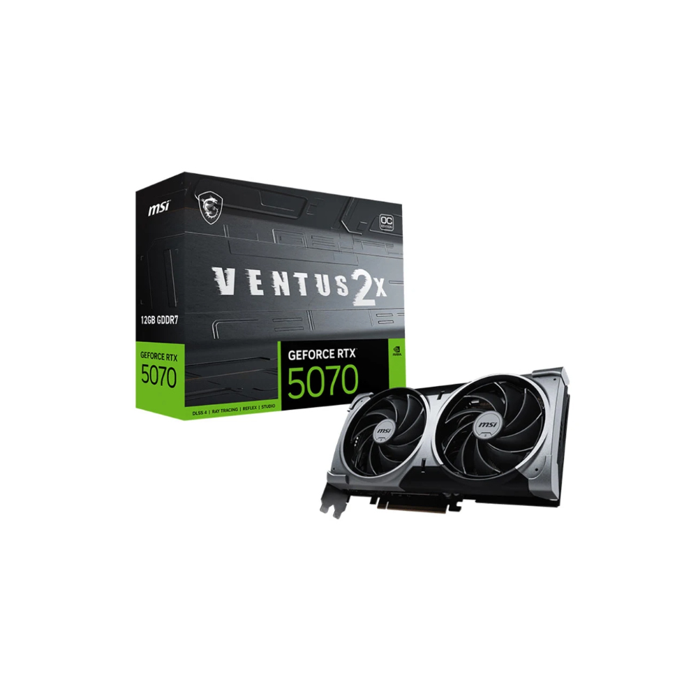 Cạc màn hình MSI GeForce RTX 5070 12G VENTUS 2X OC (GDDR7/ 192 bit)