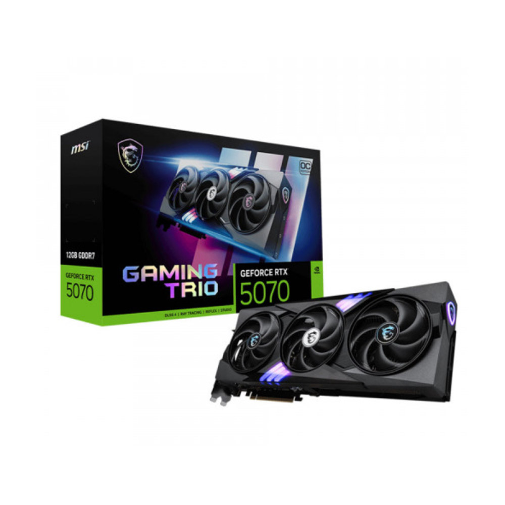 Cạc màn hình MSI GeForce RTX 5070 12G GAMING TRIO OC (GDDR7/ 192 bit)