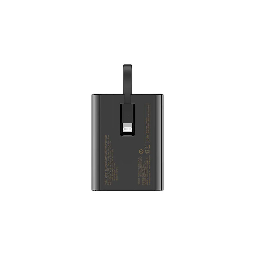 Pin sạc dự phòng Pisen 10.000 mAh TP-D29 22.5W Màu đen
