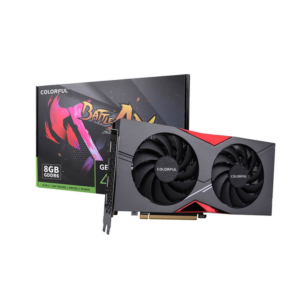 Cạc màn hình Colorful GeForce RTX 4060 NB DUO 8GB-V (GDDR6/ 128 bit)