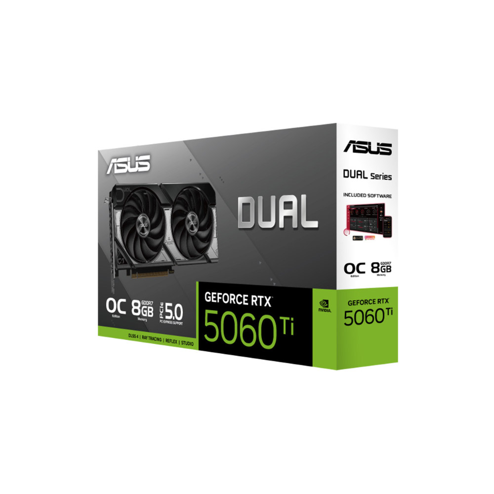 Cạc màn hình Asus Dual GeForce RTX 5060 Ti 8GB GDDR7 OC Edition