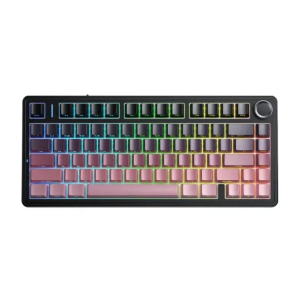 Bàn phím cơ Aula F75 Đen Hồng Gradient Reaper switch