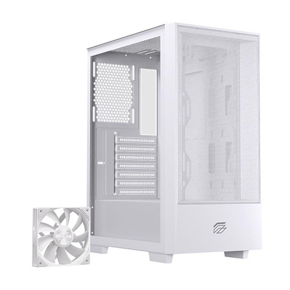 Vỏ máy tính EINAREX P100 Core White (Mid Tower/ ATX/ Trắng)