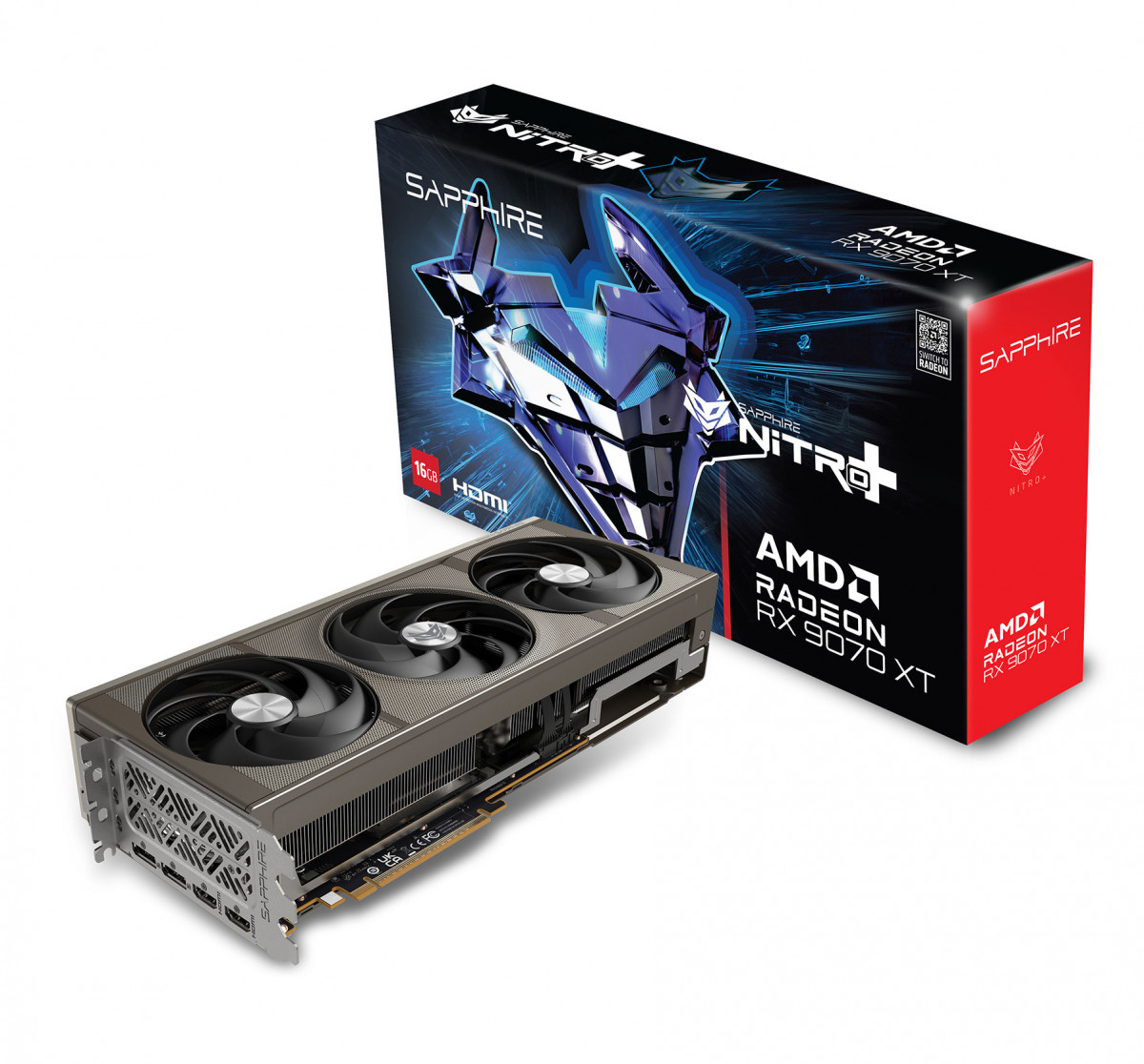 Cạc màn hình Sapphire NITRO+ AMD RADEON RX 9070 XT GAMING OC 16GB (GDDR6/ 256 bit)