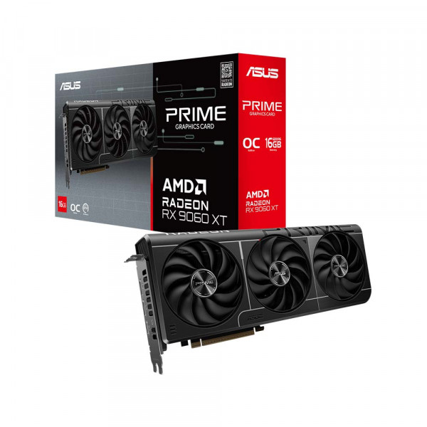 Cạc màn hình Asus Prime Radeon RX 9060 XT OC 16G (GDDR6/ 128 bit)