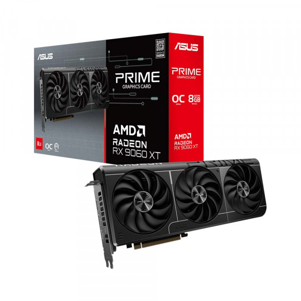Cạc màn hình Asus Prime Radeon RX 9060 XT OC Edition 8GB (GDDR6/ 128 bit)