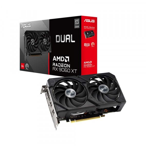Cạc màn hình Asus Dual Radeon RX 9060 XT 8G (GDDR6/ 128 bit)