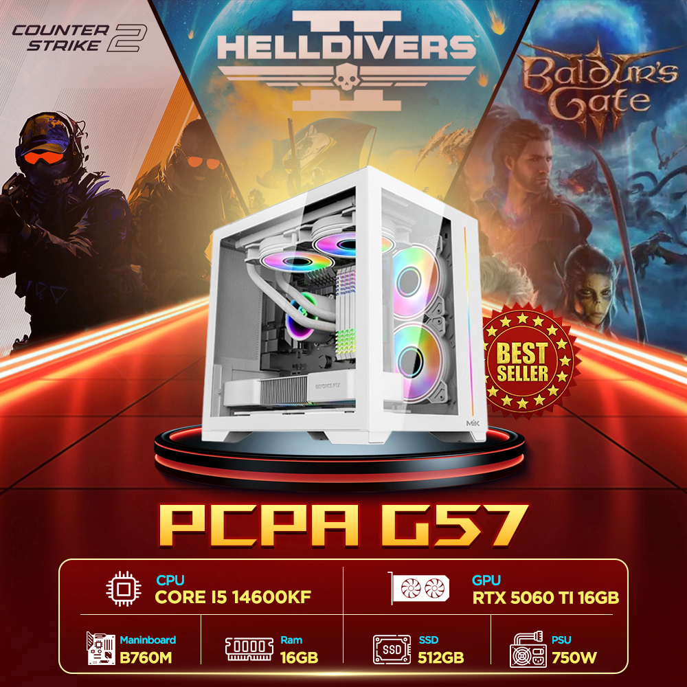 Máy tính PCPA G57 (i5 14600KF/16GB/RTX 5060TI 16Gb)