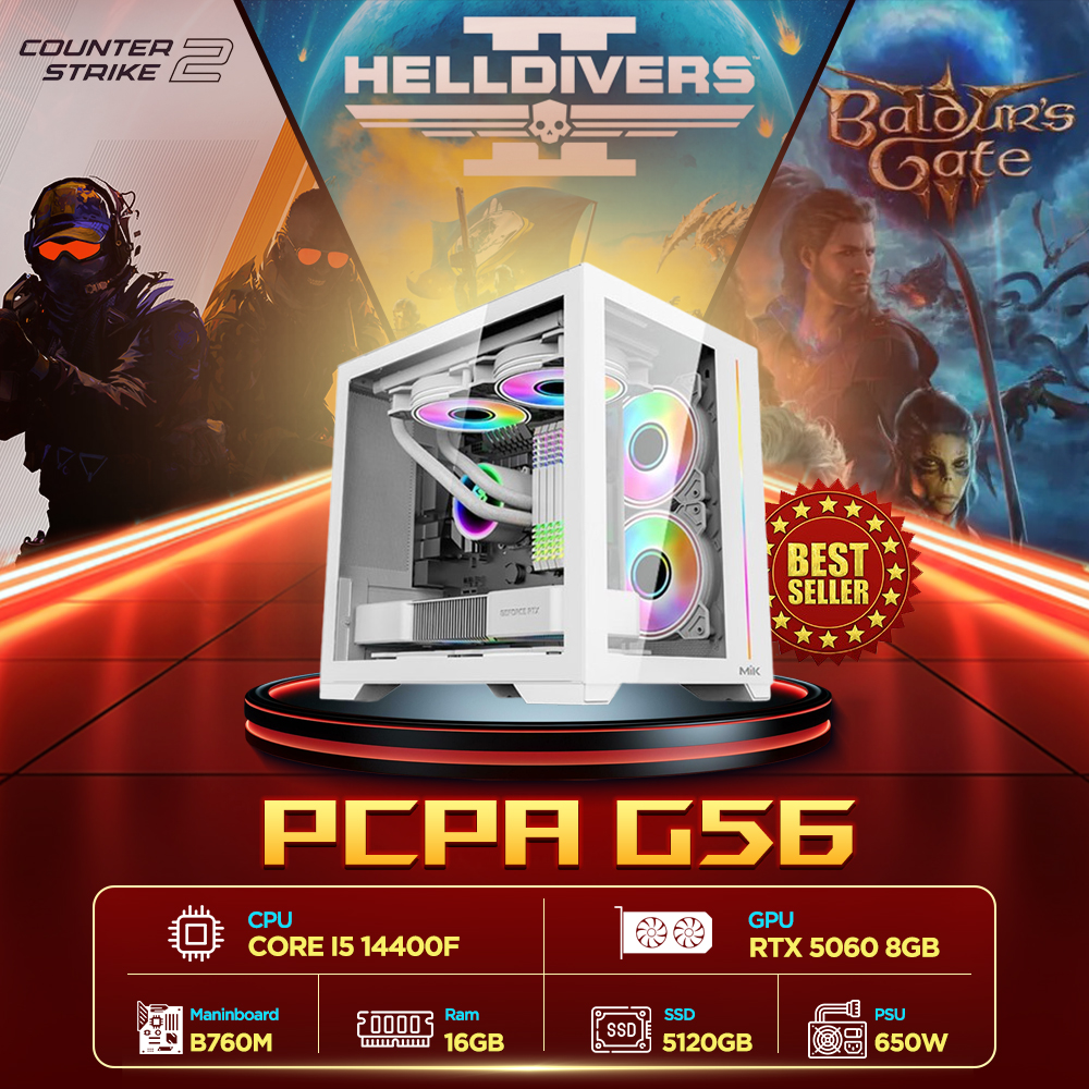 Máy tính PCPA G56 (i5 14400F/16GB/RTX 5060 8Gb)