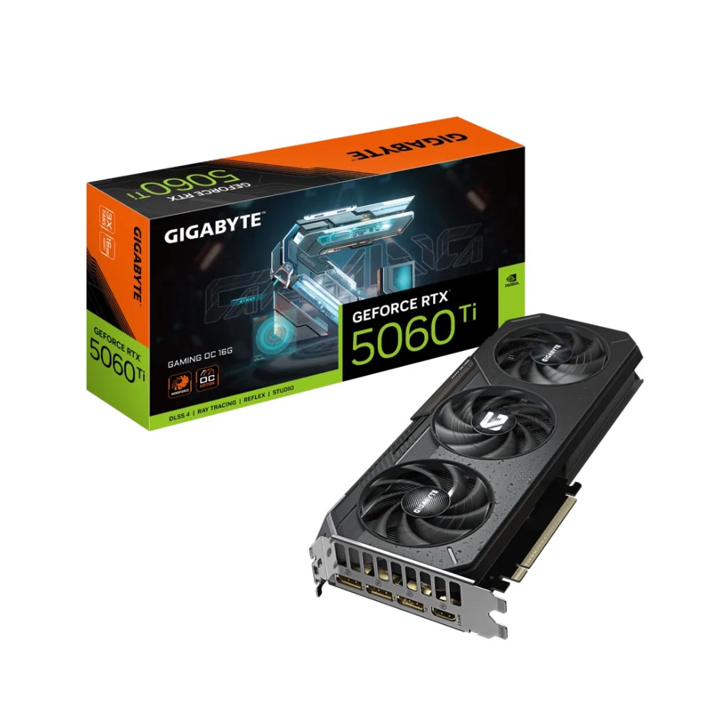 Cạc màn hình Gigabyte GeForce RTX 5060 Ti GAMING OC 16G GDDR7 (N506TGAMING OC-16GD)