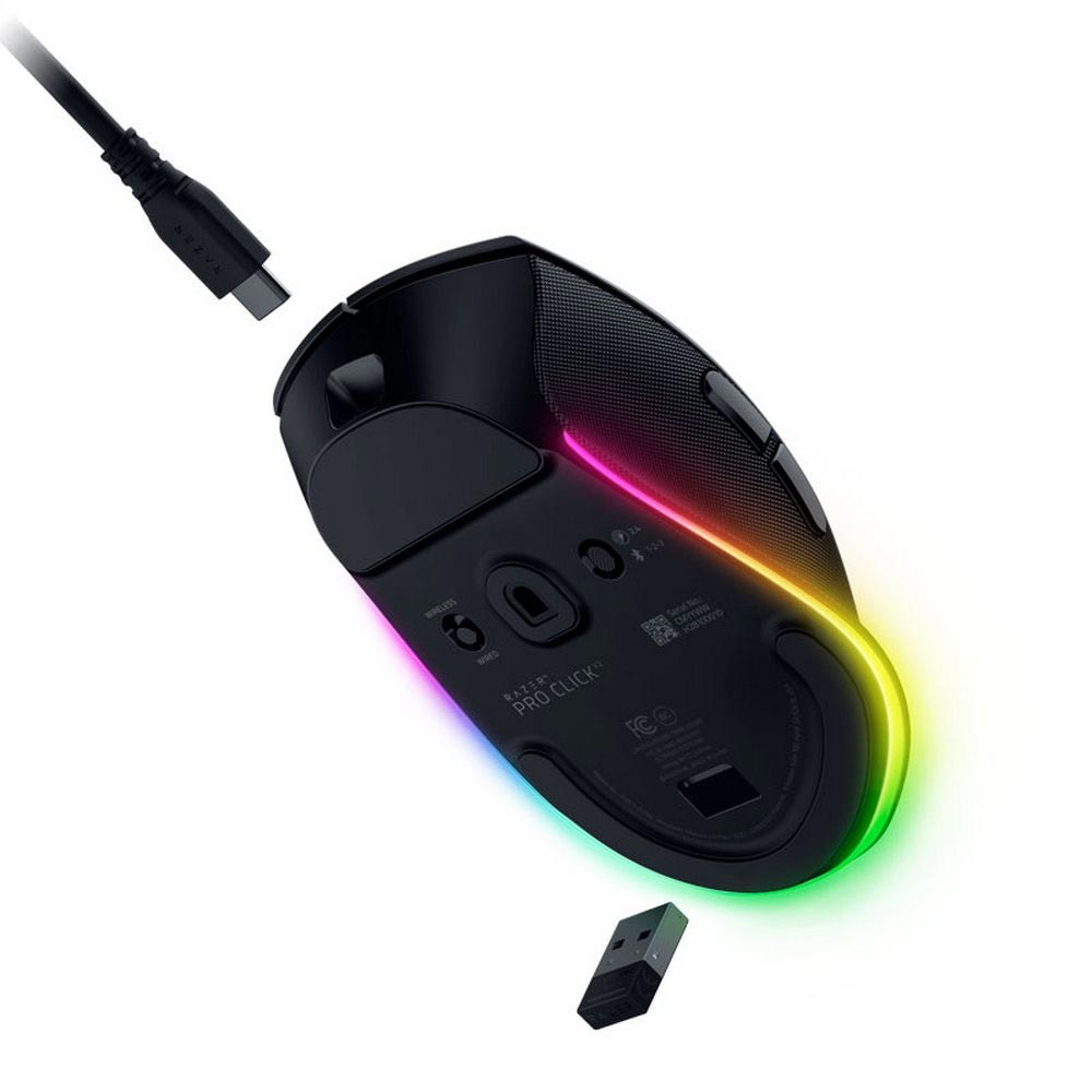 Chuột Gaming không dây Razer Pro Click V2 Ergonomic AI Prompt Master (Bluetooth/Wireless/ Pin sạc)