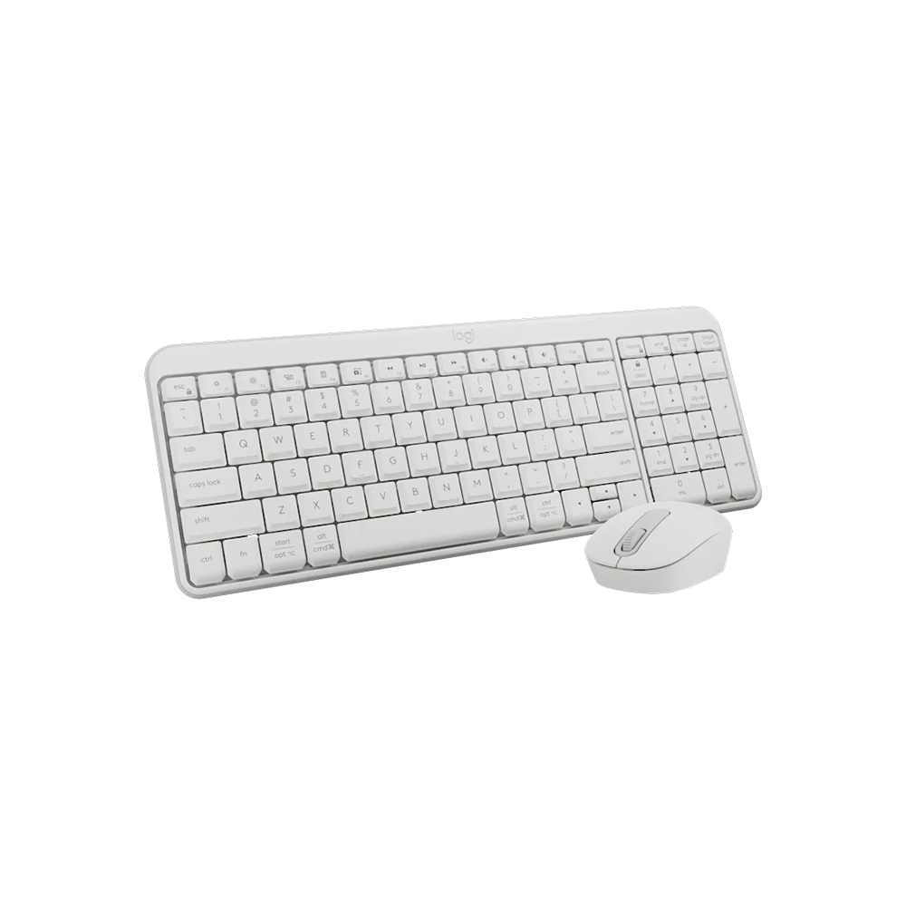 Bộ bàn phím chuột không dây Logitech MK250 (Bluetooth/ Trắng)
