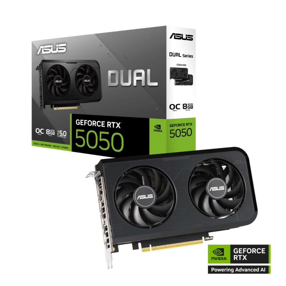 Cạc màn hình Asus Dual GeForce RTX 5050 8GB (GDDR6/ 128 bit)