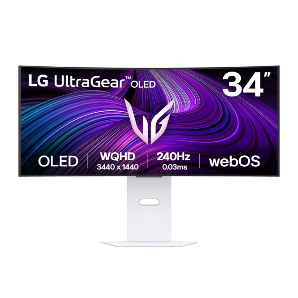 Màn hình cong LG UltraGear 34GX90SA-W (34Inch/ 0.03ms/ 240Hz/ 275cd/m2/ OLED/ Loa/G-SYNC Compatible)