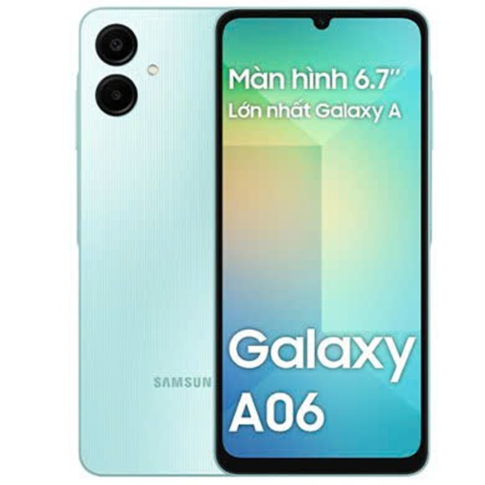 Điện thoại Samsung Galaxy A A06 - Hàng trưng bày (4GB/ 128Gb/ Xanh Lá)