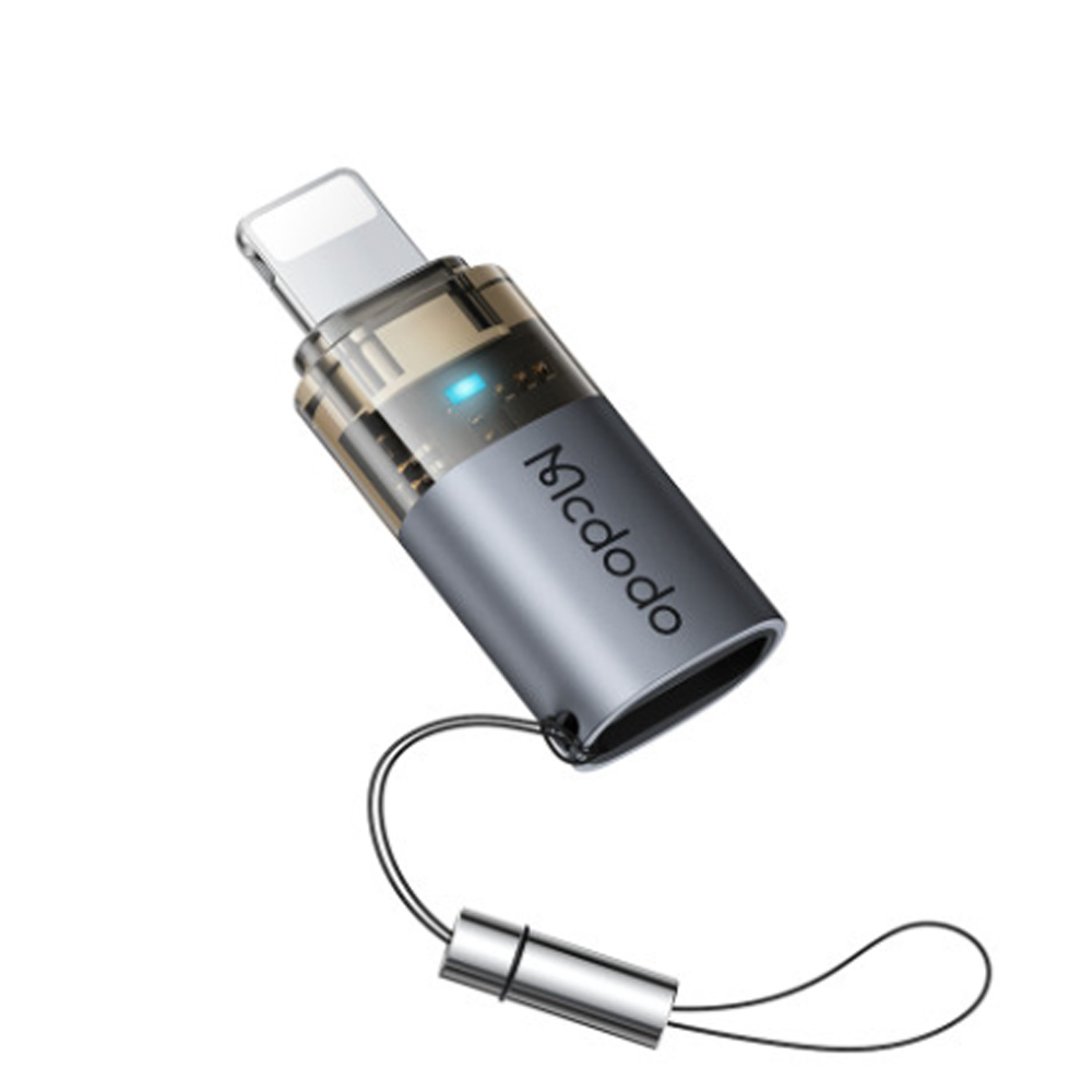 Đầu chuyển đổi sạc Type-C sang Lightning Mcdodo OT-7630 (có đèn báo và dây treo)